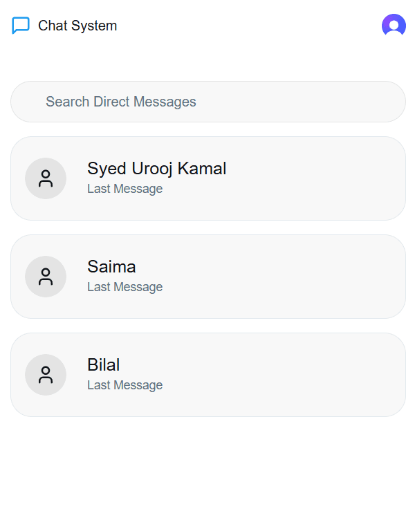 Chat App Interface